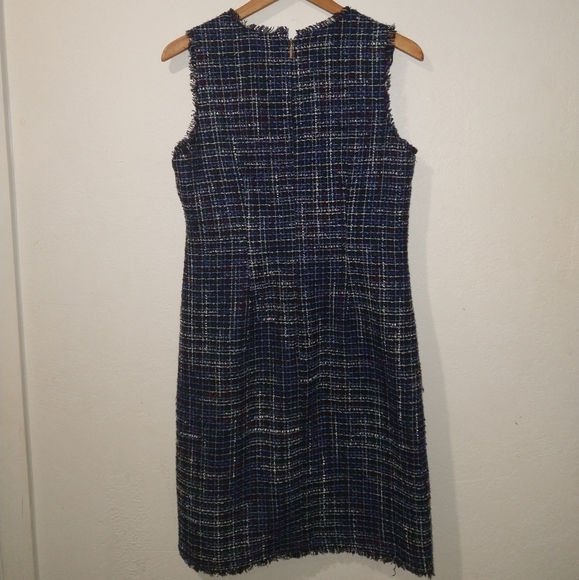 KARL LAGERFELD Blue Tweed Dress - Picture 4 of 7
